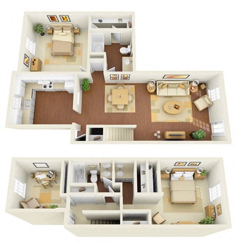 1450 Square-Foot C1 Floor Plan at Legacy, Tampa, Florida